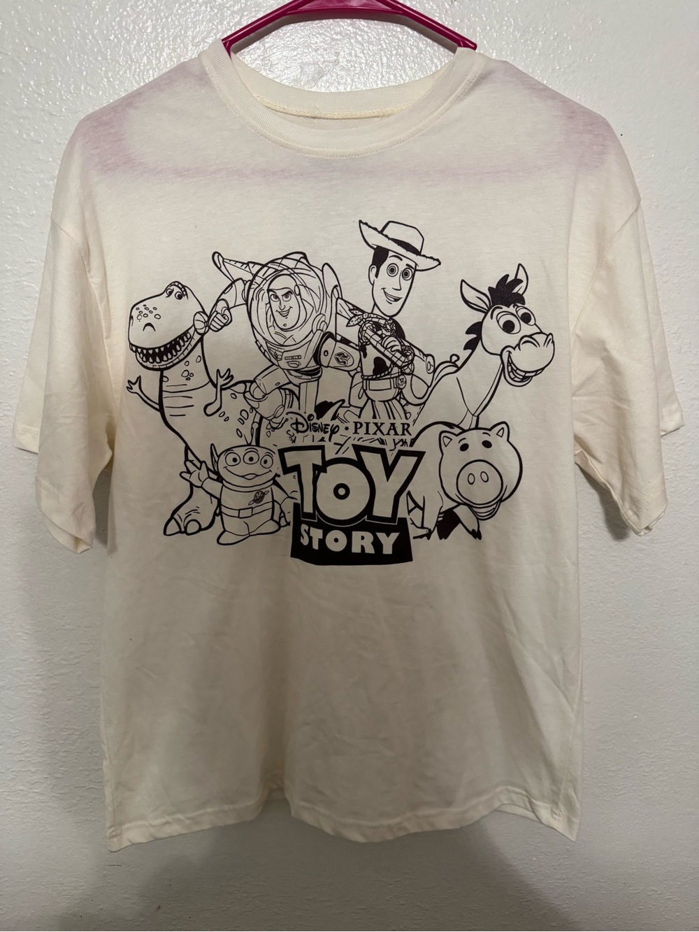 Disney Toy Story Women’s White T-Shirt Size XS